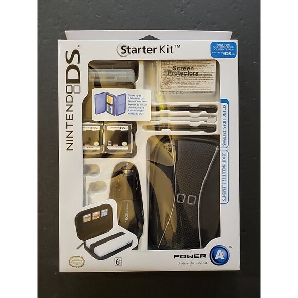 Nintendo DS Starter Kit Power A (Black) OPEN BOX *See* - Picture 2 of 9